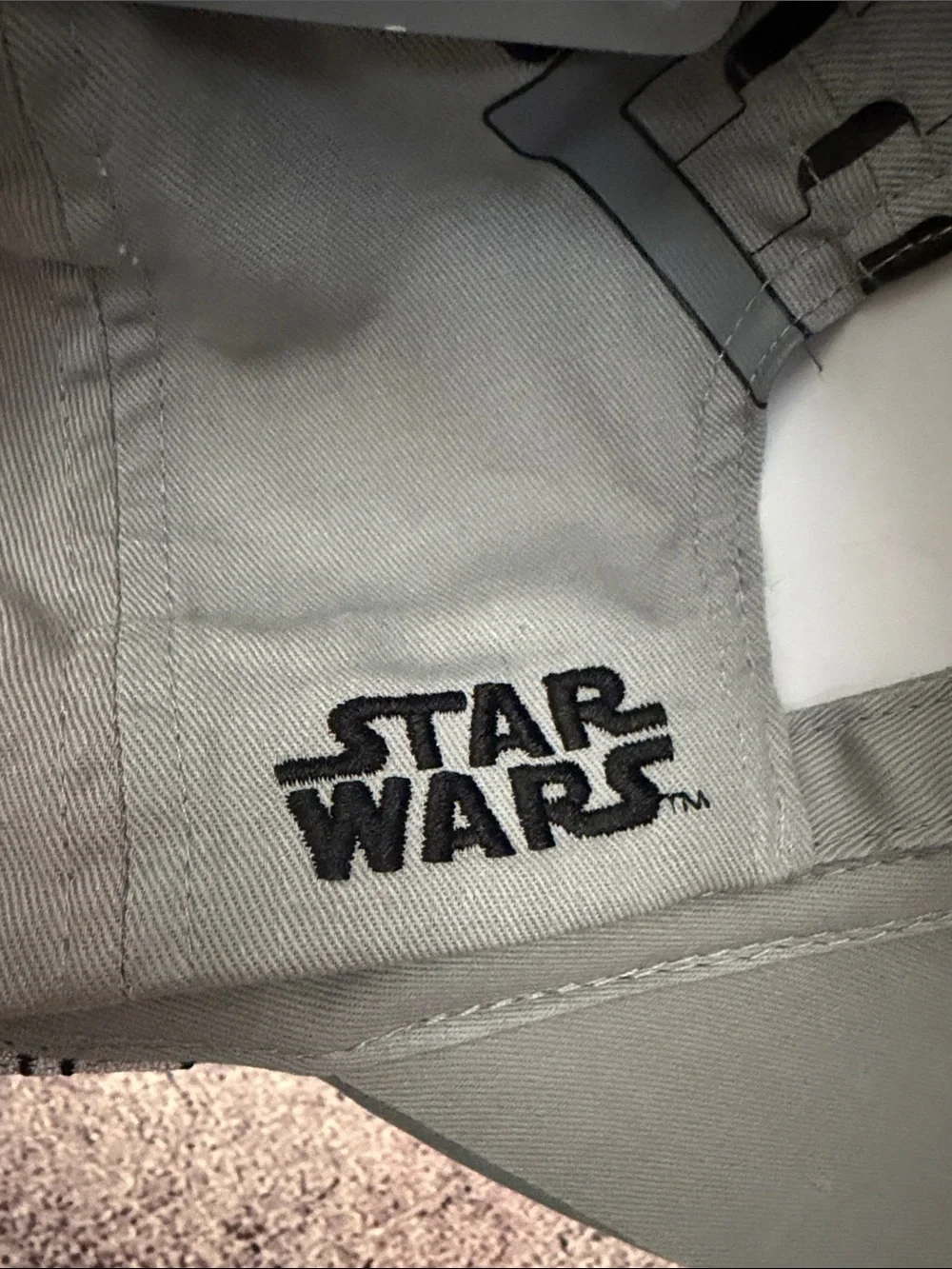Star Wars Baseball Cap in Light Gray and Black